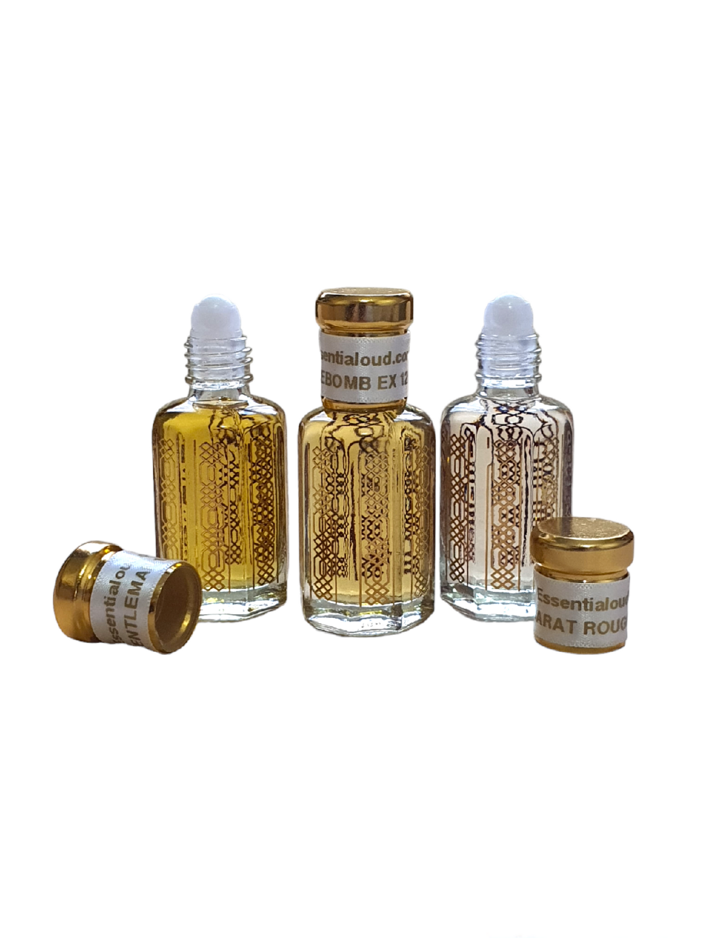 Essential oud bottles bundle of 3, 12ml collection. Inspired by designer perfumes