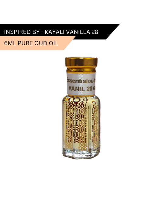 Huda Beauty Kayali Vanilla 28 EDP/EDT/Parfum inspired dupe oud oil by Essential Oud 6ml/12ml