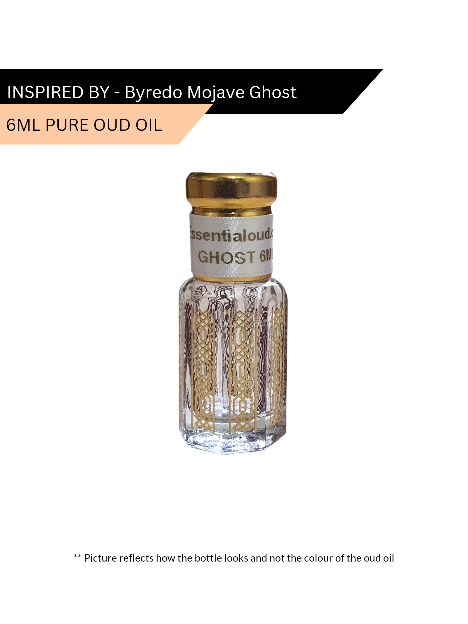 3ml, 6ml, 12ml Ghost Oud oil inspired by Byredo Mojave Ghost by Essential oud. Discount applied at checkout