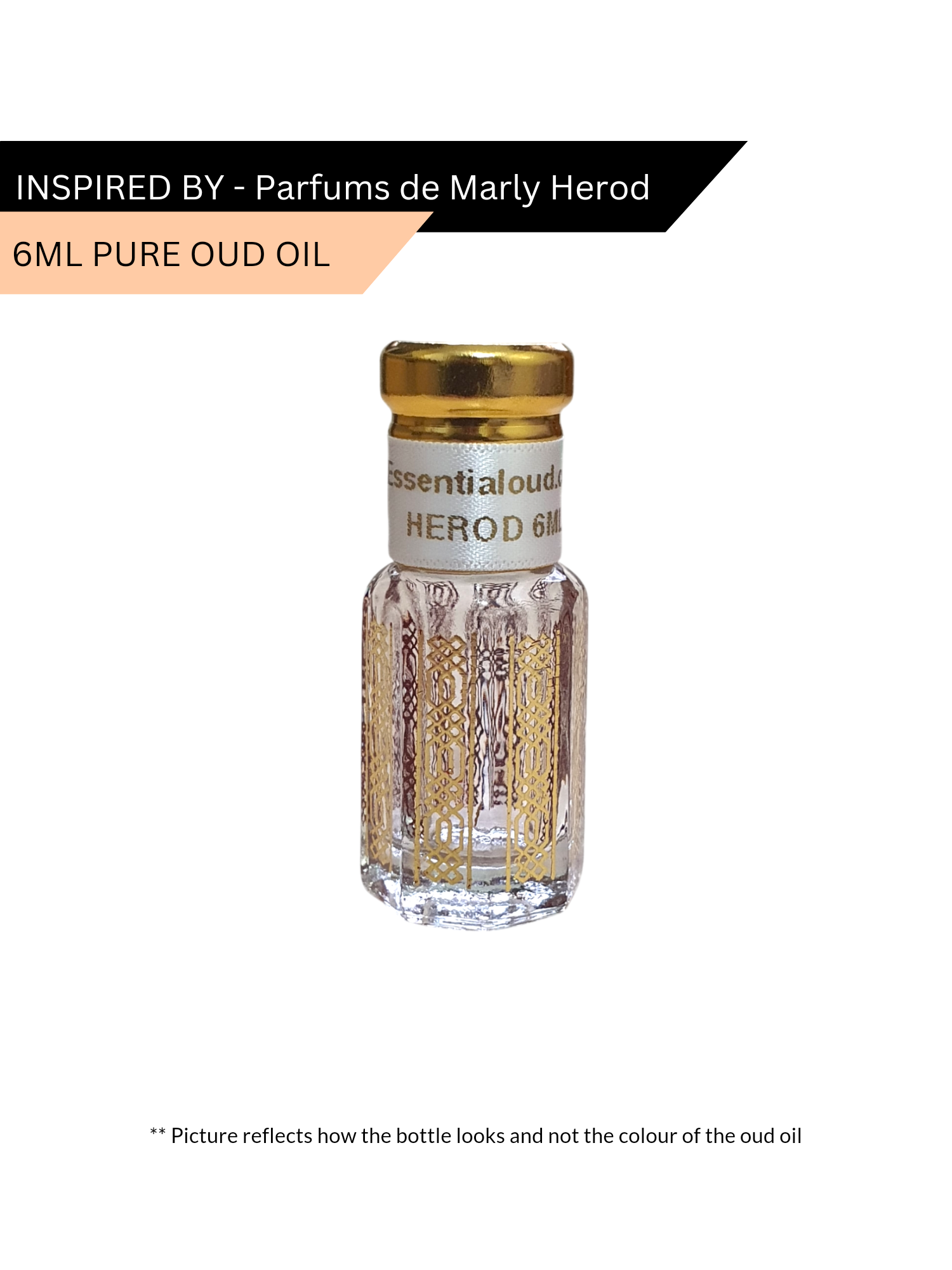 3ml, 6ml, 12ml Herod Oud oil inspired by Parfums de Marly Herod by Essential oud. Discount applied at checkout